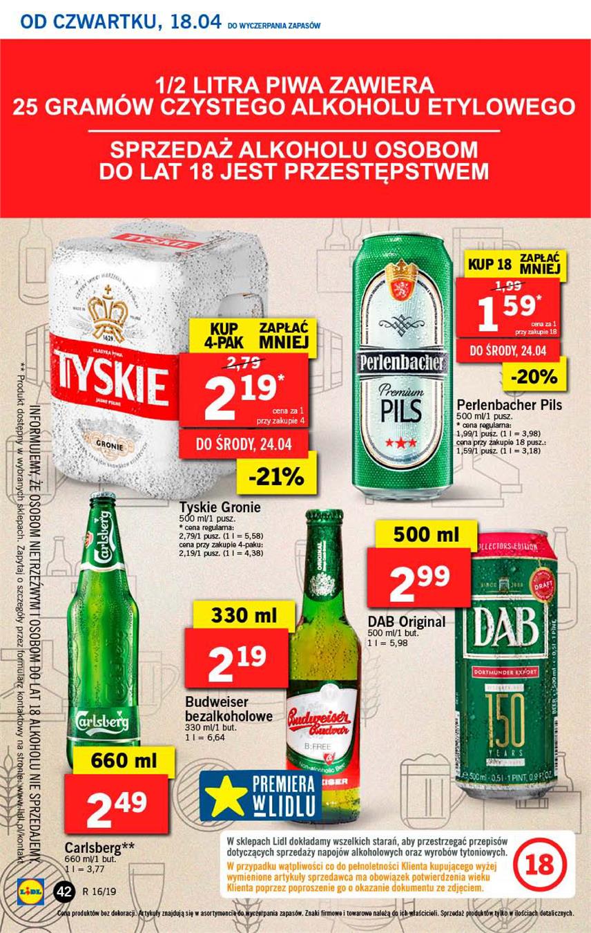 Gazetka Lidl Polska Sp. z o.o. nr 42 od 2019-04-18 do 2019-04-20