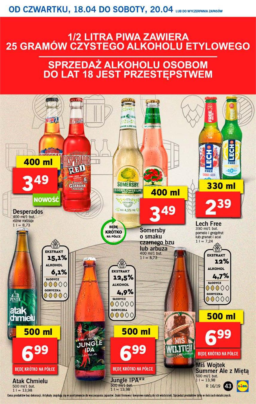 Gazetka Lidl Polska Sp. z o.o. nr 43 od 2019-04-18 do 2019-04-20