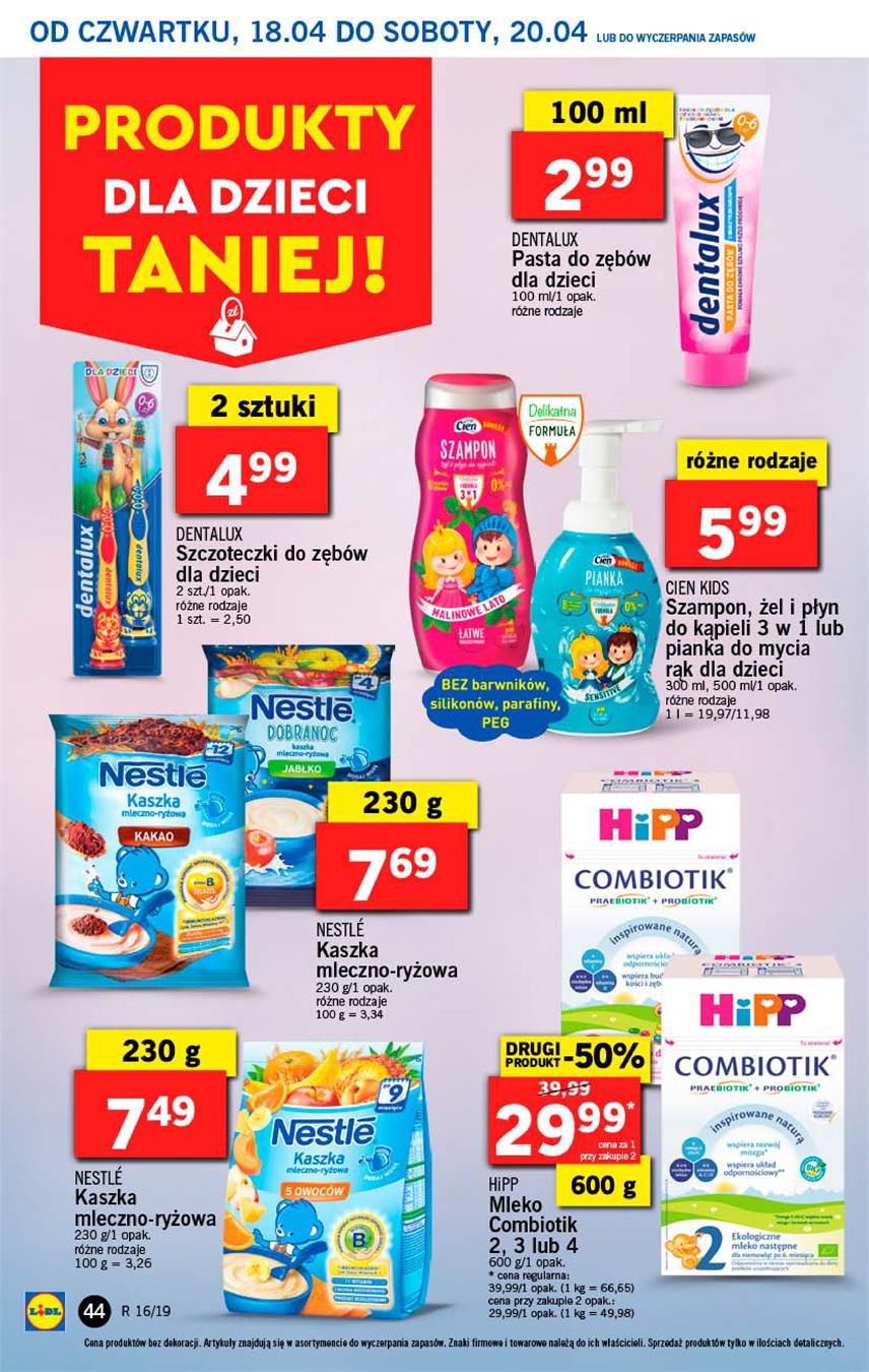 Gazetka Lidl Polska Sp. z o.o. nr 44 od 2019-04-18 do 2019-04-20