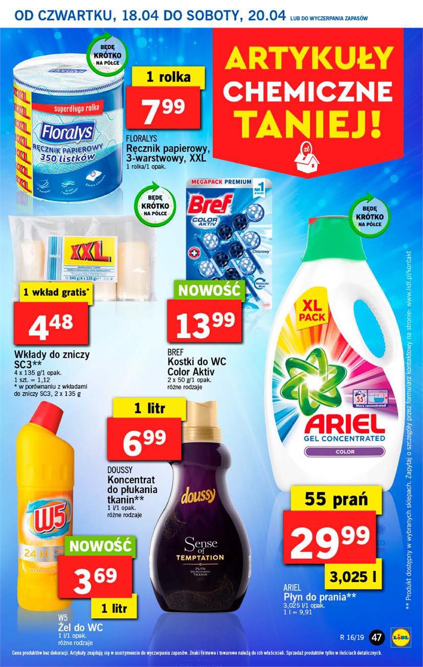 Gazetka Lidl Polska Sp. z o.o. nr 47 od 2019-04-18 do 2019-04-20