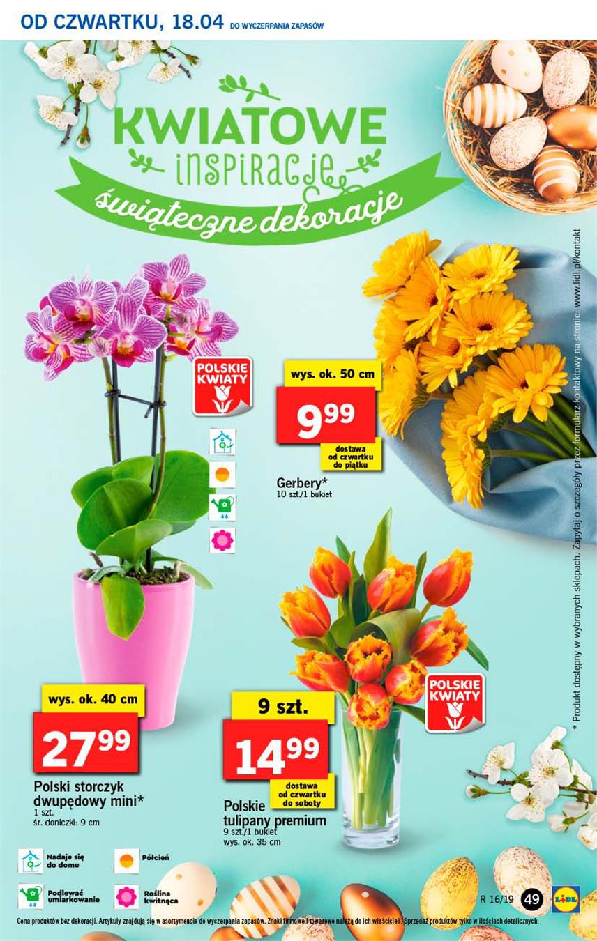 Gazetka Lidl Polska Sp. z o.o. nr 49 od 2019-04-18 do 2019-04-20
