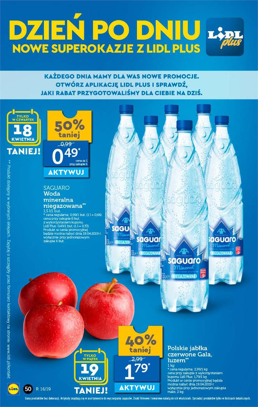 Gazetka Lidl Polska Sp. z o.o. nr 50 od 2019-04-18 do 2019-04-20