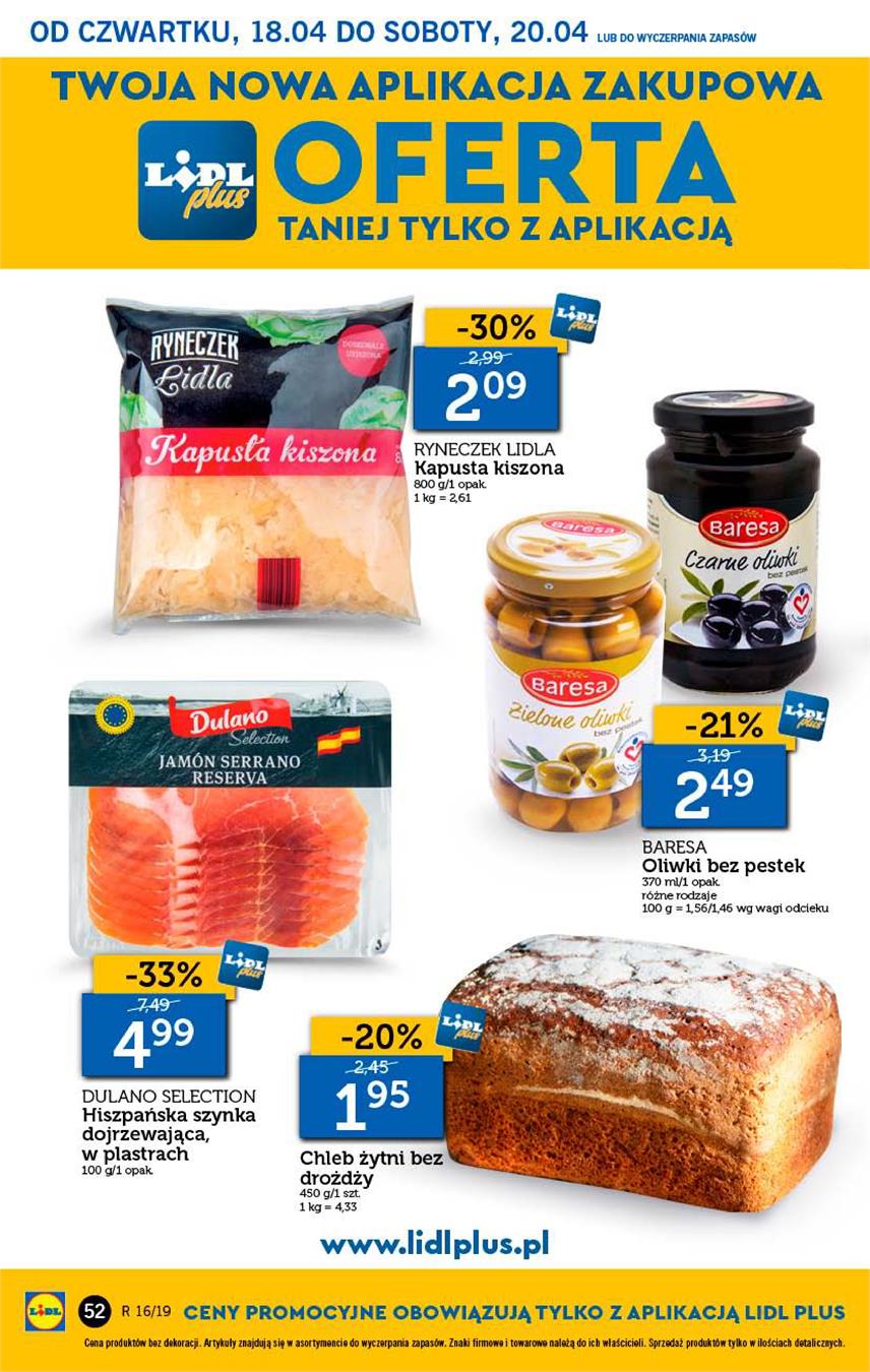 Gazetka Lidl Polska Sp. z o.o. nr 52 od 2019-04-18 do 2019-04-20