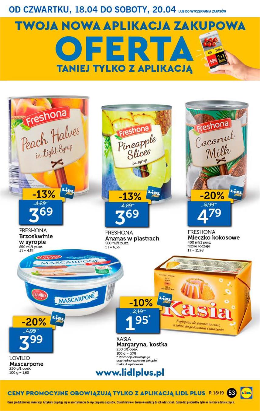 Gazetka Lidl Polska Sp. z o.o. nr 53 od 2019-04-18 do 2019-04-20