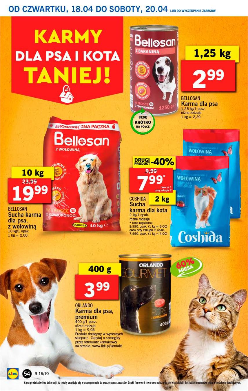 Gazetka Lidl Polska Sp. z o.o. nr 54 od 2019-04-18 do 2019-04-20