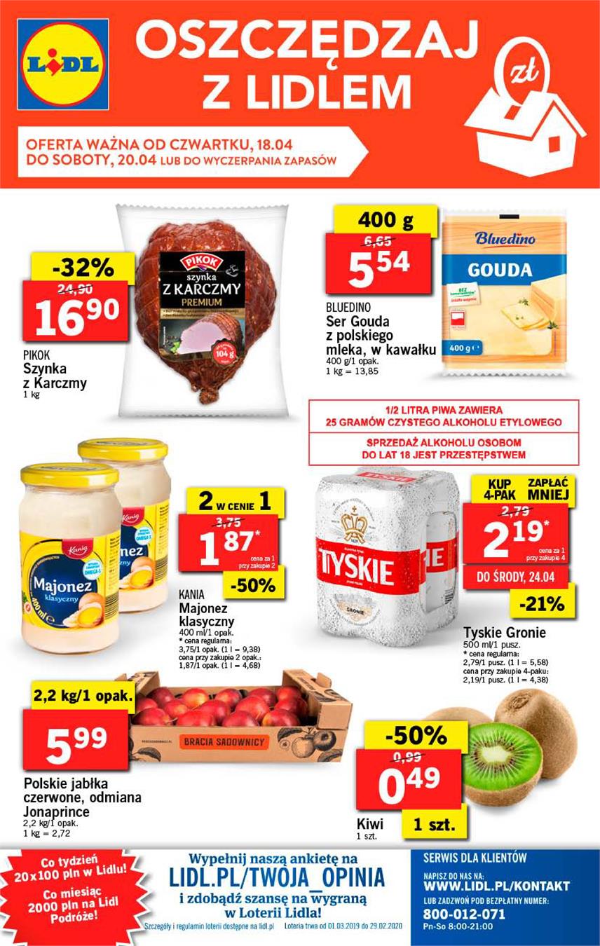 Gazetka Lidl Polska Sp. z o.o. nr 56 od 2019-04-18 do 2019-04-20