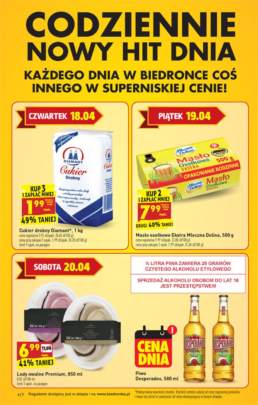 Gazetka Jeronimo Martins Polska SA nr 6 od 2019-04-18 do 2019-04-24