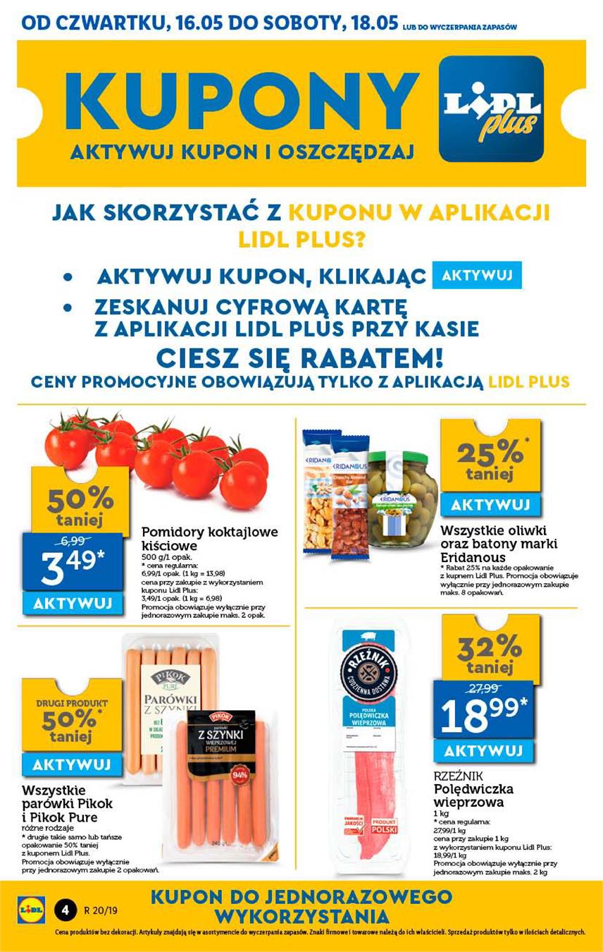 Gazetka Lidl Polska Sp. z o.o. nr 4 od 2019-05-16 do 2019-05-19