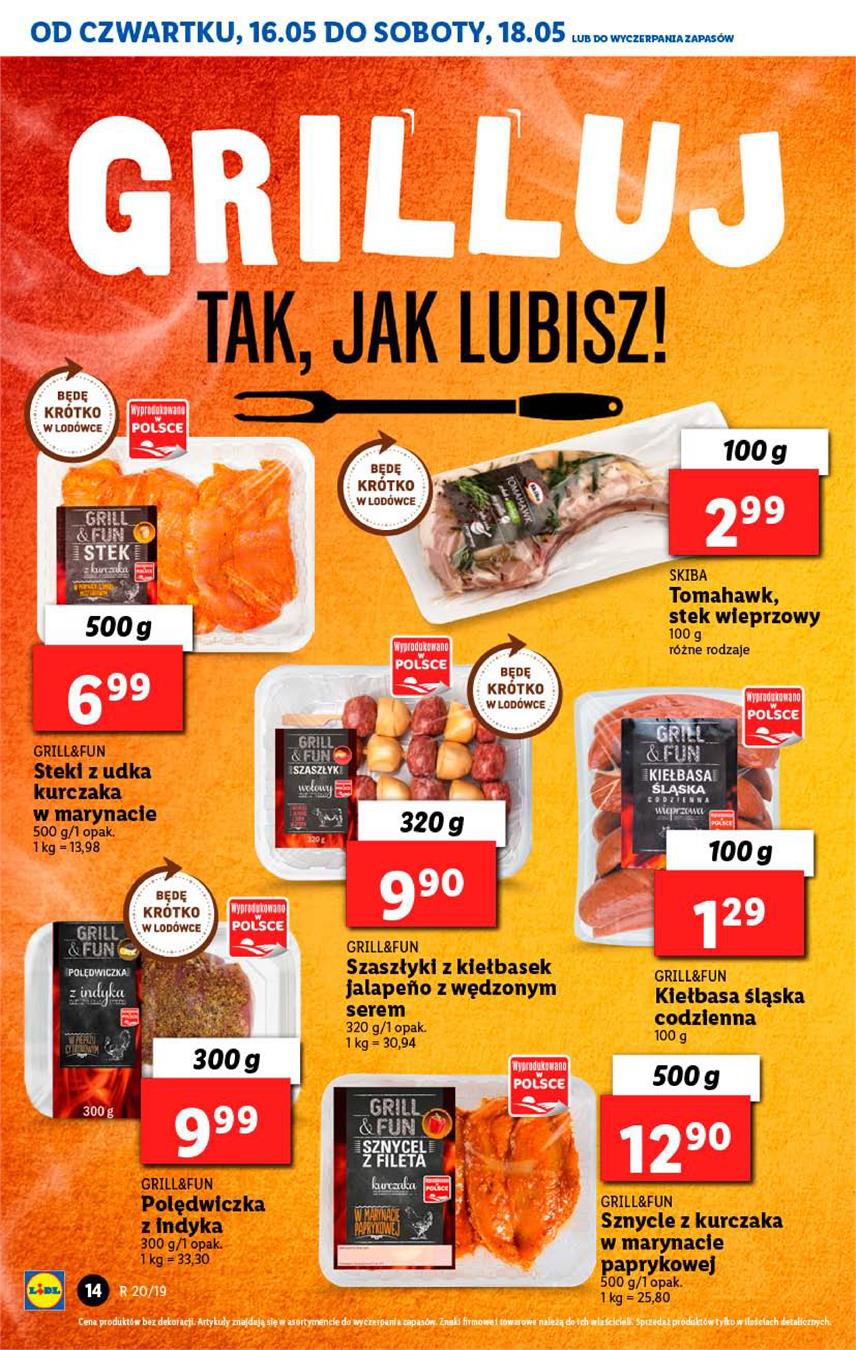 Gazetka Lidl Polska Sp. z o.o. nr 14 od 2019-05-16 do 2019-05-19