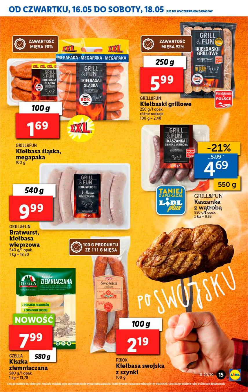 Gazetka Lidl Polska Sp. z o.o. nr 15 od 2019-05-16 do 2019-05-19