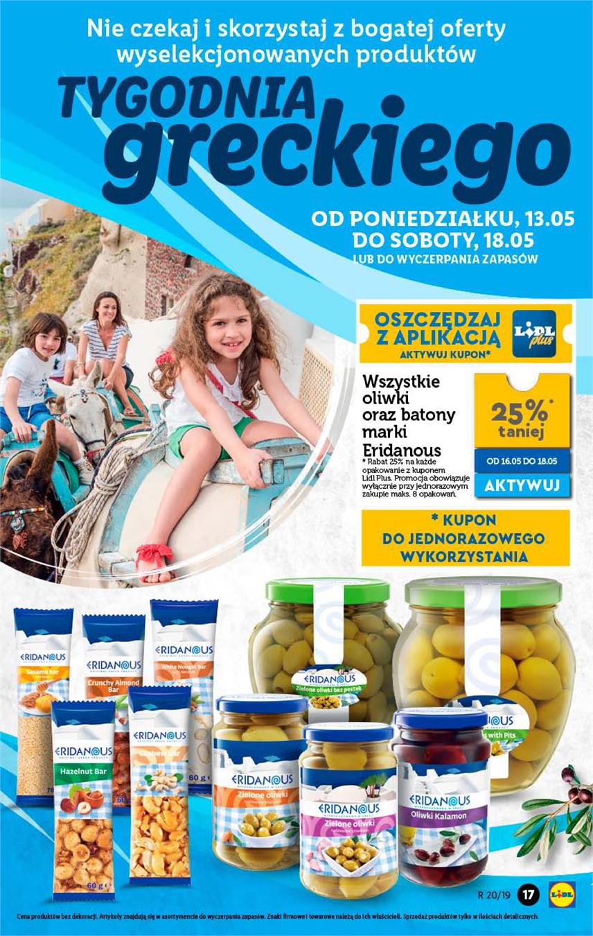 Gazetka Lidl Polska Sp. z o.o. nr 17 od 2019-05-16 do 2019-05-19