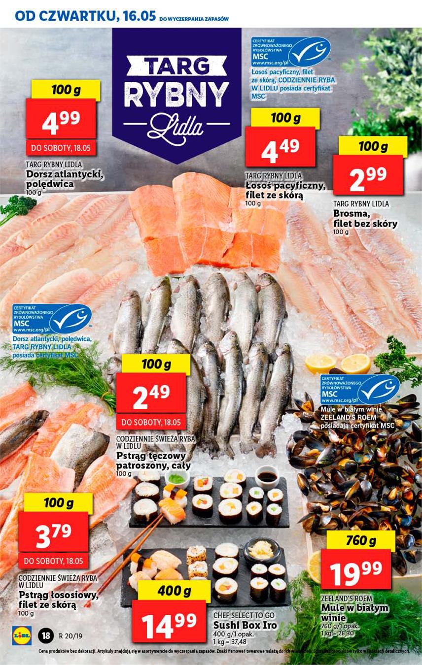 Gazetka Lidl Polska Sp. z o.o. nr 18 od 2019-05-16 do 2019-05-19