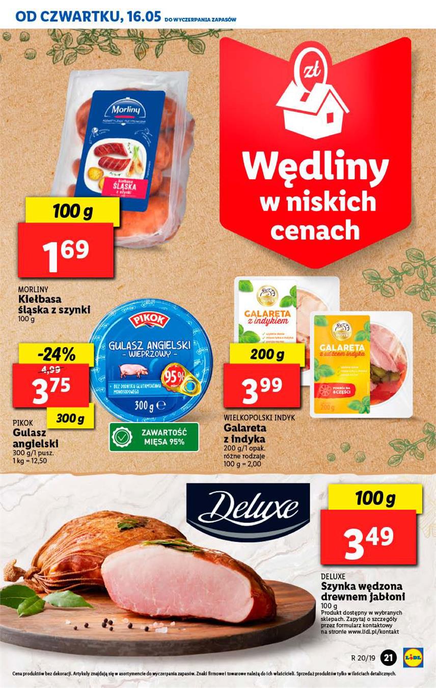 Gazetka Lidl Polska Sp. z o.o. nr 21 od 2019-05-16 do 2019-05-19