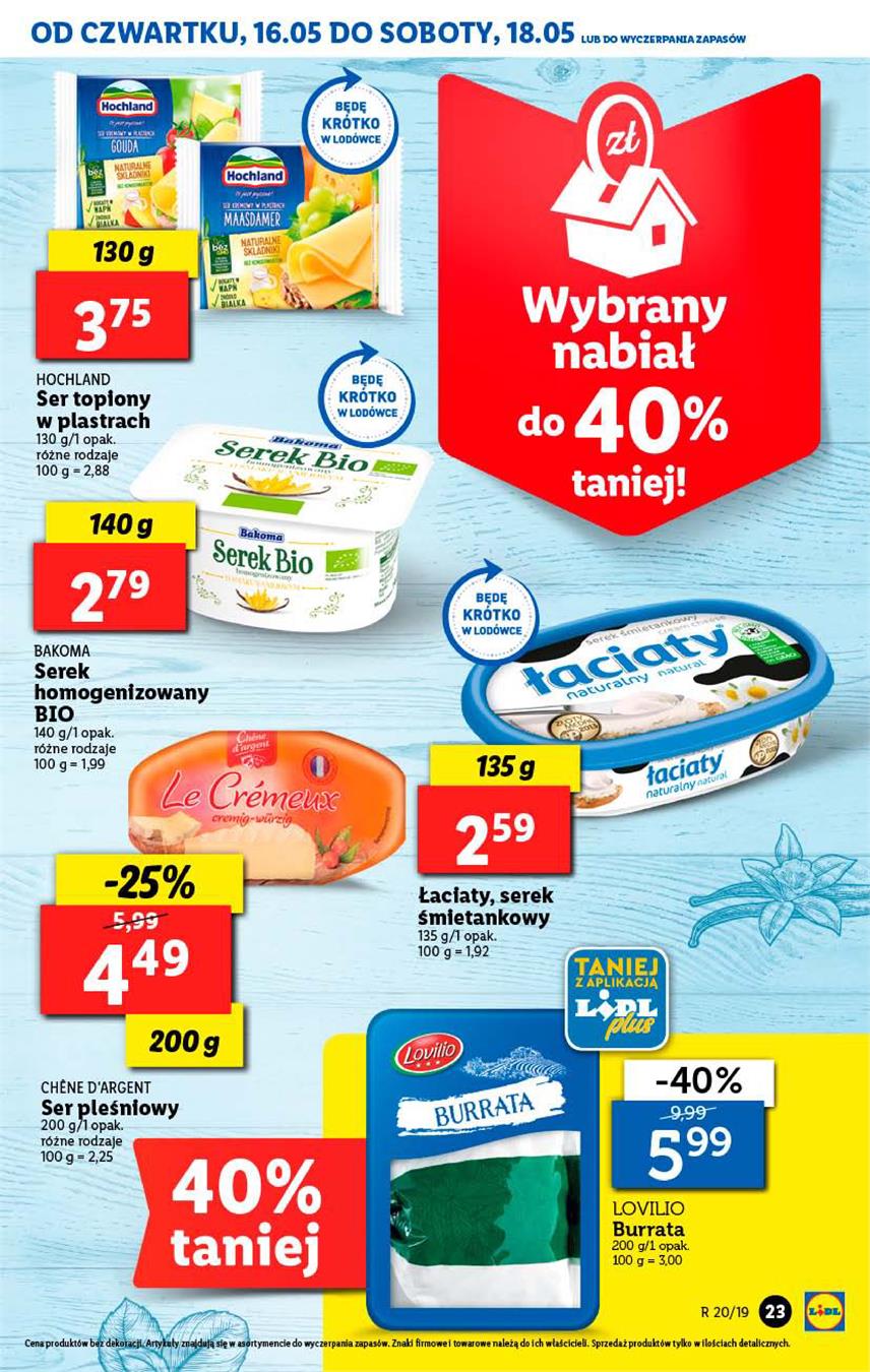 Gazetka Lidl Polska Sp. z o.o. nr 23 od 2019-05-16 do 2019-05-19