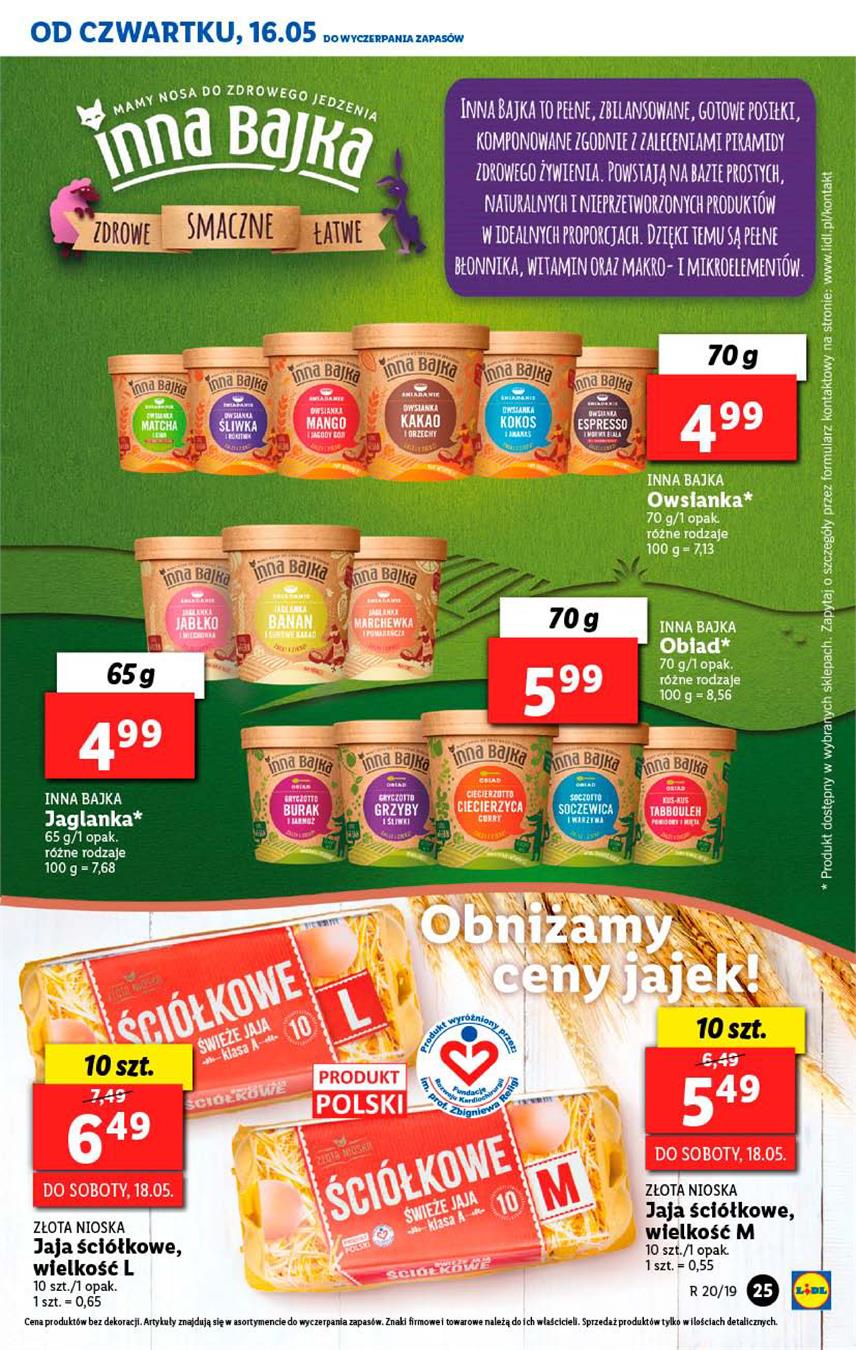 Gazetka Lidl Polska Sp. z o.o. nr 25 od 2019-05-16 do 2019-05-19
