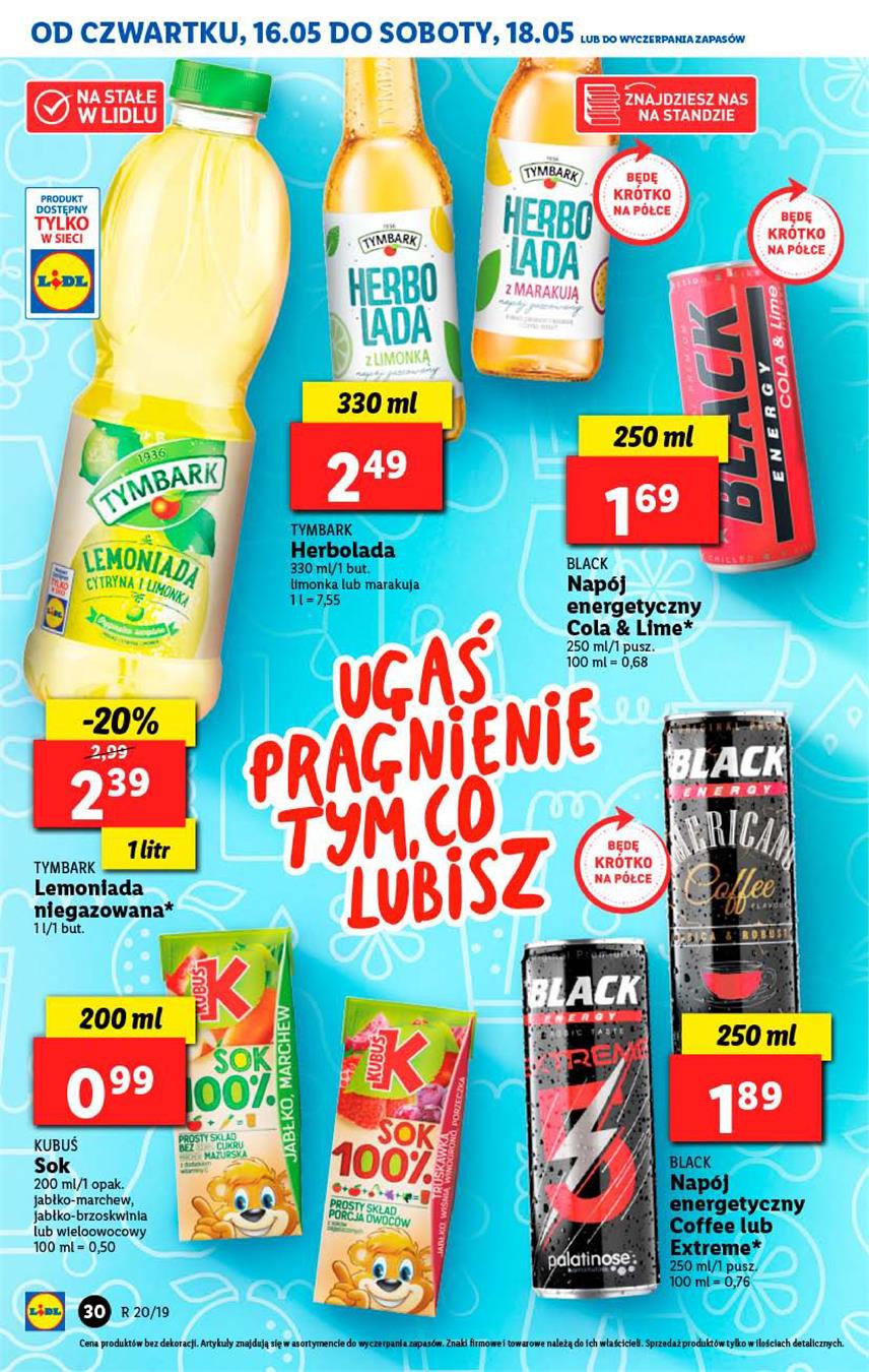 Gazetka Lidl Polska Sp. z o.o. nr 30 od 2019-05-16 do 2019-05-19