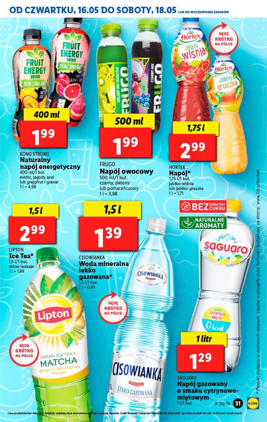 Gazetka Lidl Polska Sp. z o.o. nr 31 od 2019-05-16 do 2019-05-19