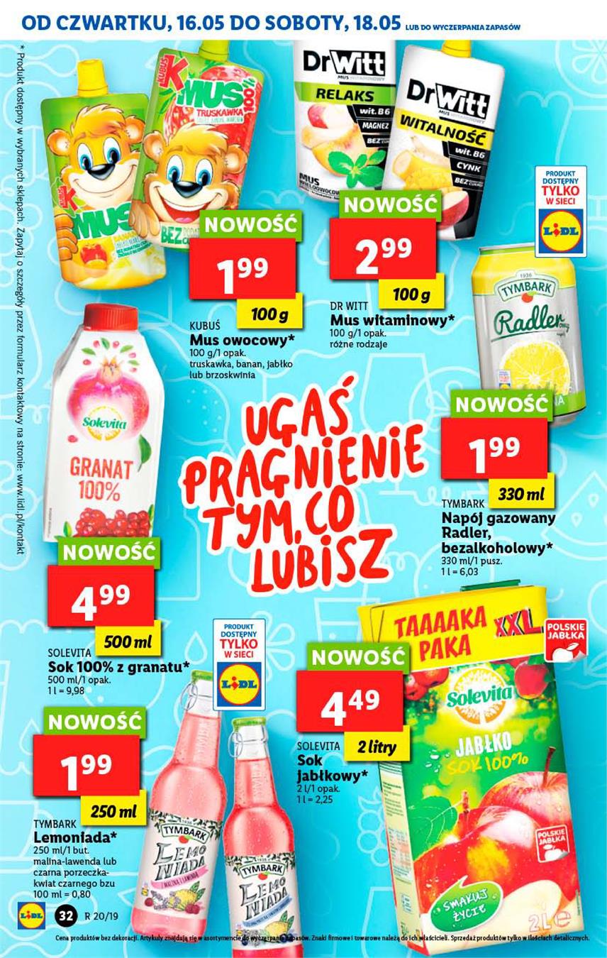 Gazetka Lidl Polska Sp. z o.o. nr 32 od 2019-05-16 do 2019-05-19