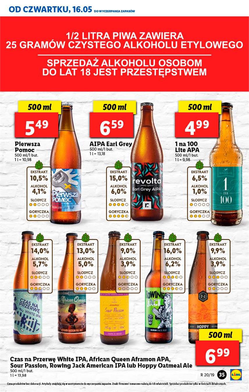 Gazetka Lidl Polska Sp. z o.o. nr 35 od 2019-05-16 do 2019-05-19