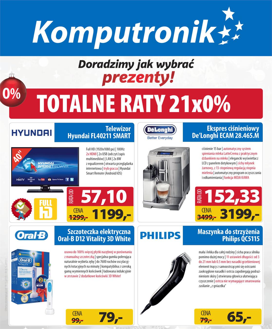 Gazetka Komputronik SA nr 12 od 2015-11-23 do 4900-03-02