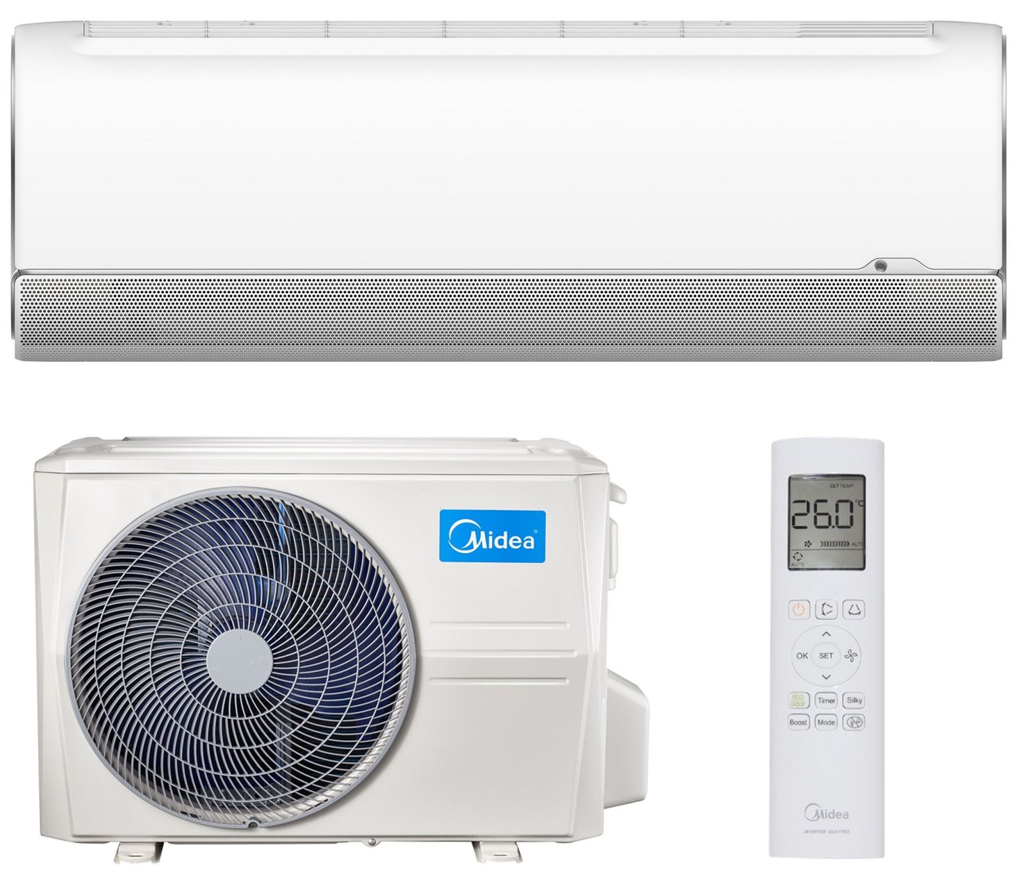 Klimatyzator Split Midea Breezeless Biały MSFAAU-09HRFN8