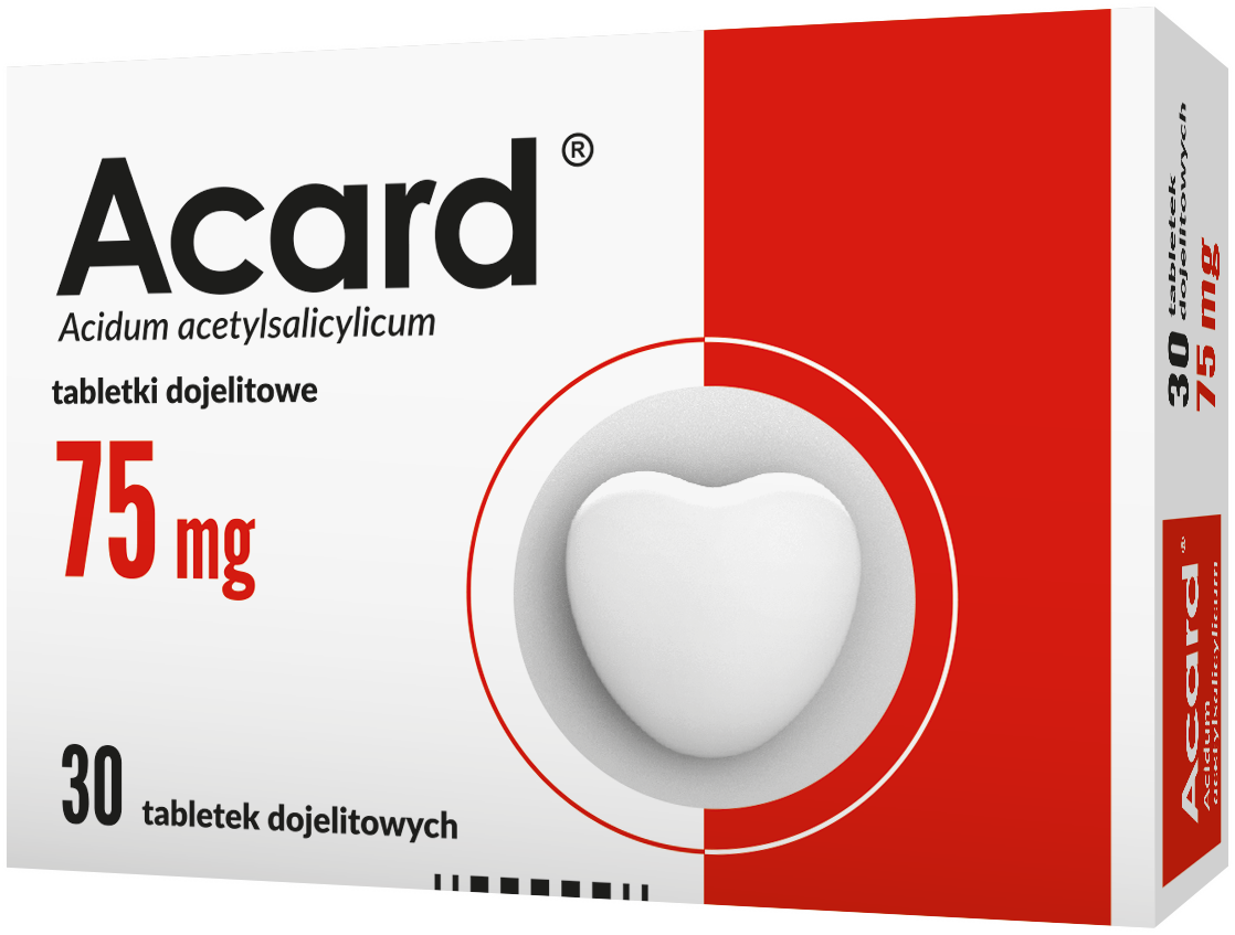Acard 75 mg 30 tabl. - Opinie i ceny na Ceneo.pl