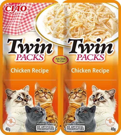 Inaba Cat Twin Packs z kurczakiem 2x40g