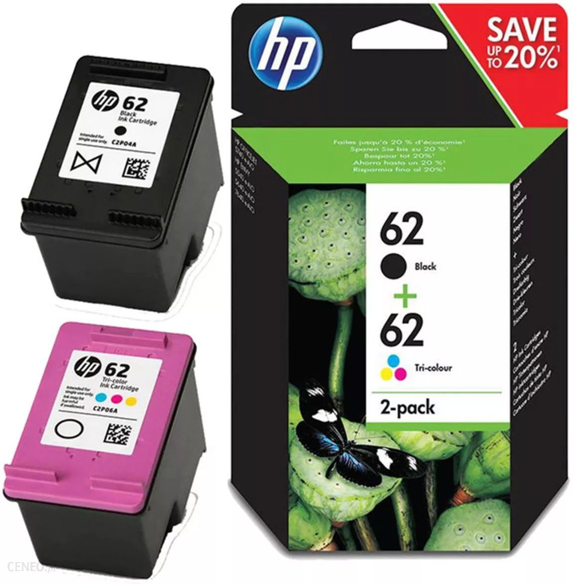 HP 62 Tri-color Ink Cartridge