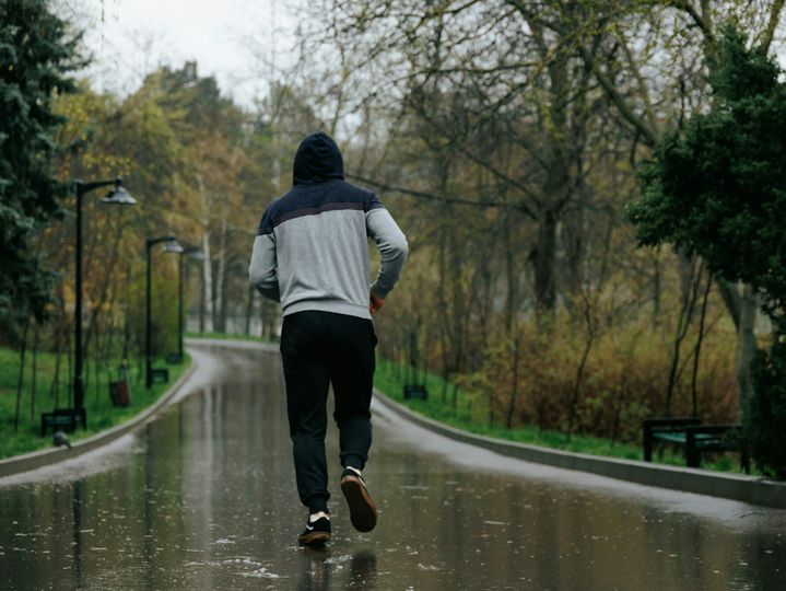 Jogging in the Rain A Physical Challenge for Young Adults