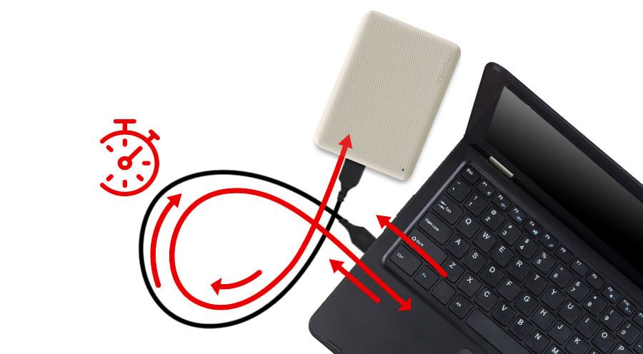 Toshiba Canvio Advance 1TB Czerwony HDTC910ER3AA_9