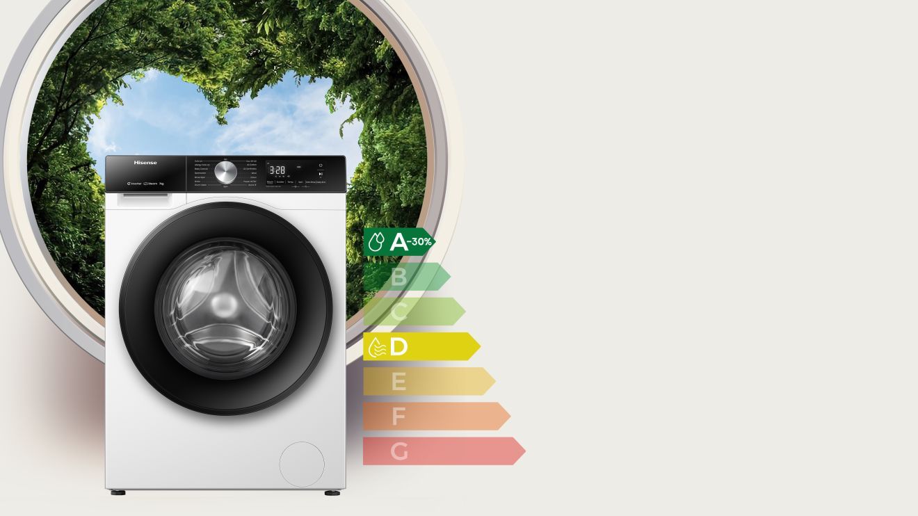 Hisense pralki klasa A-30%