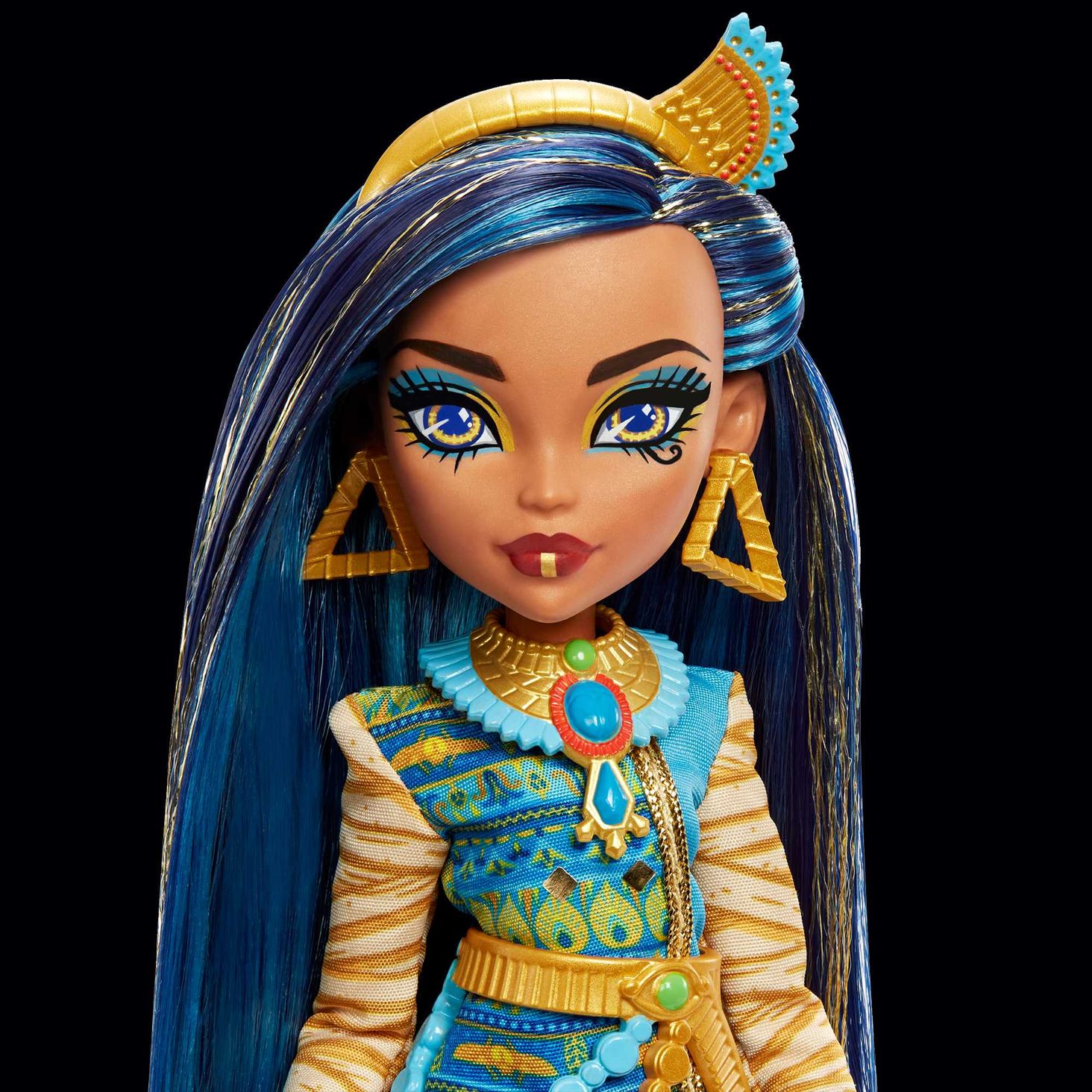 Boneca Mattel Monster High Cleo De Nile Moda Dourado HHK54