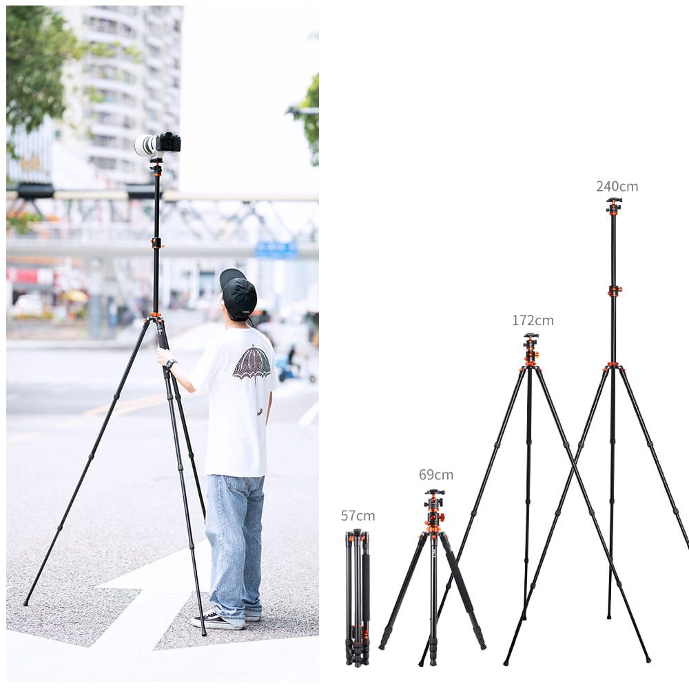 置物 K Statyw Statyw fotograficzny 240cm K&F Concept SA254T1 z