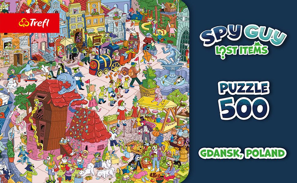 Trefl Puzzle Spy Guy Lost Items 500el. Gdańsk, Polska 37479 - Ceny