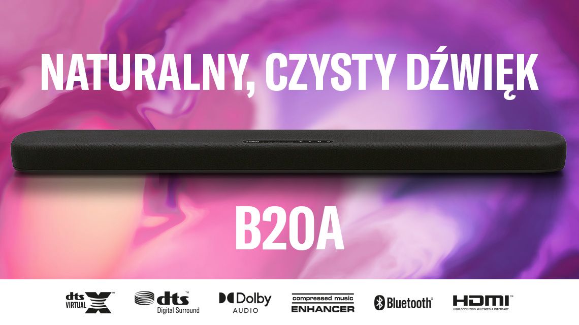 Soundbar Yamaha SR-B20A Czarny - Opinie i ceny na Ceneo.pl