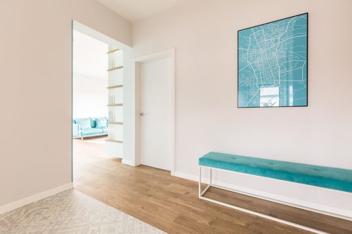 Hall with map