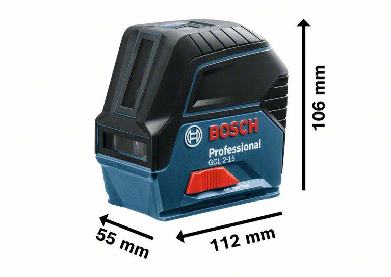 Bosch GCL 2-50 Professional wymiary