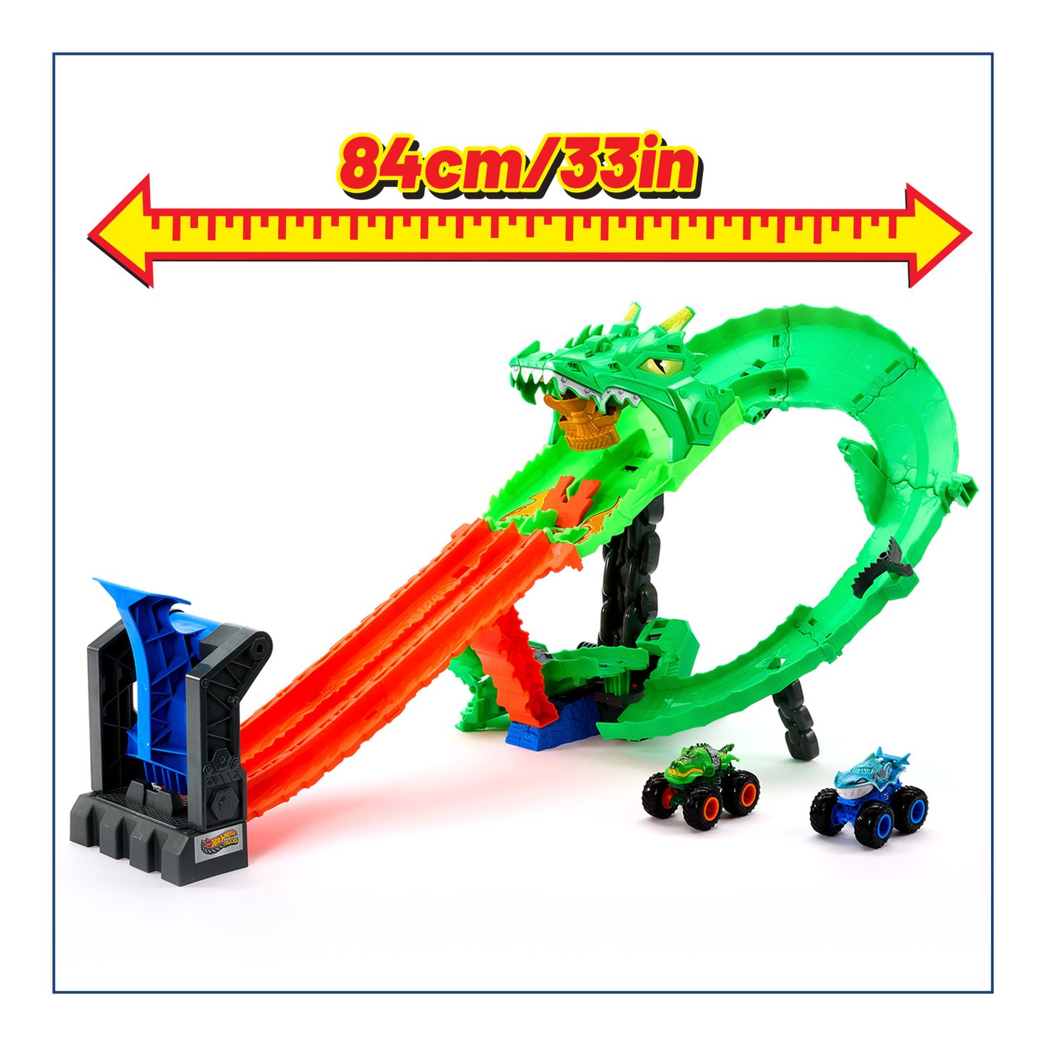 Гонки на драконах Hot Wheels Monster Trucks, набір 4