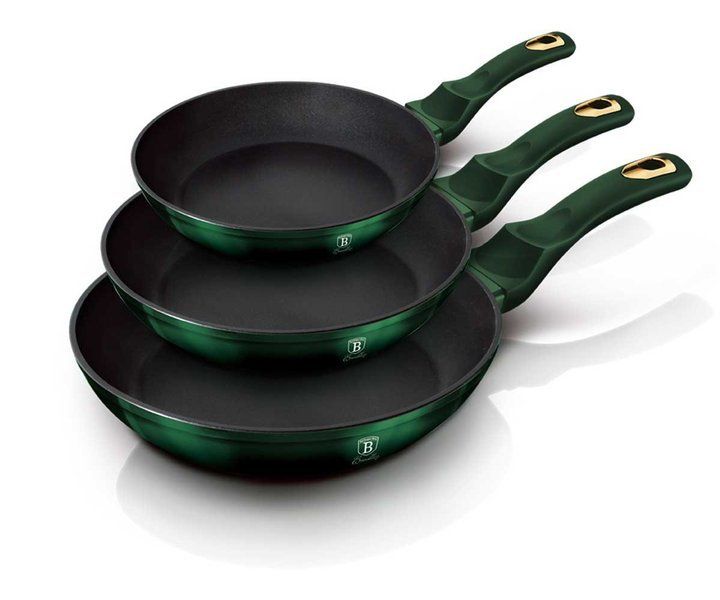 Berlinger Haus Zestaw 3 Patelni Emerald (Bh6168)