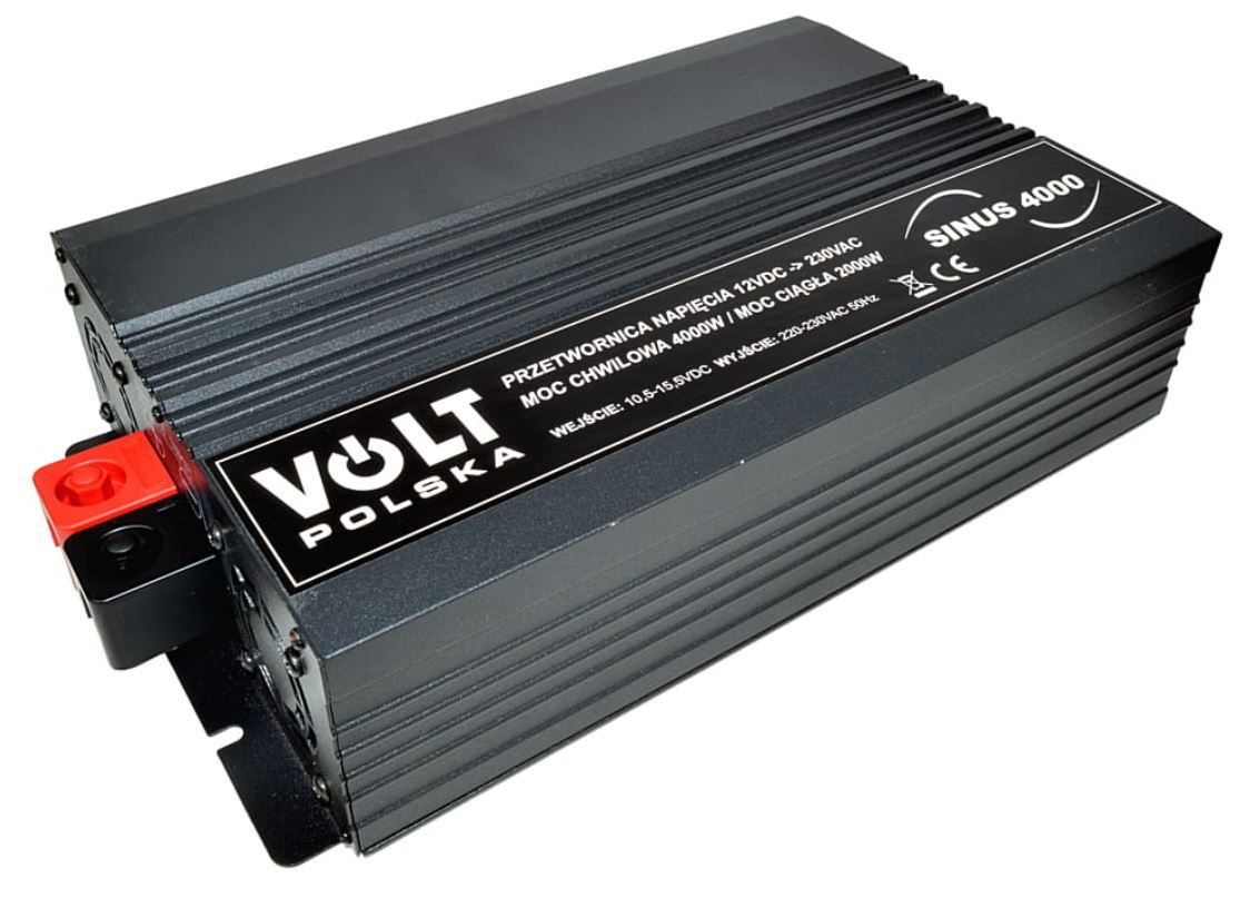 Przetwornica Napięcia Volt Sinus 4000 2000W/4000W 12V DC 230V AC Pełny ...