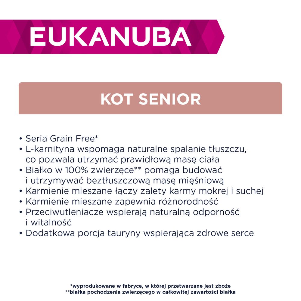 eukanuba Zalety karmy