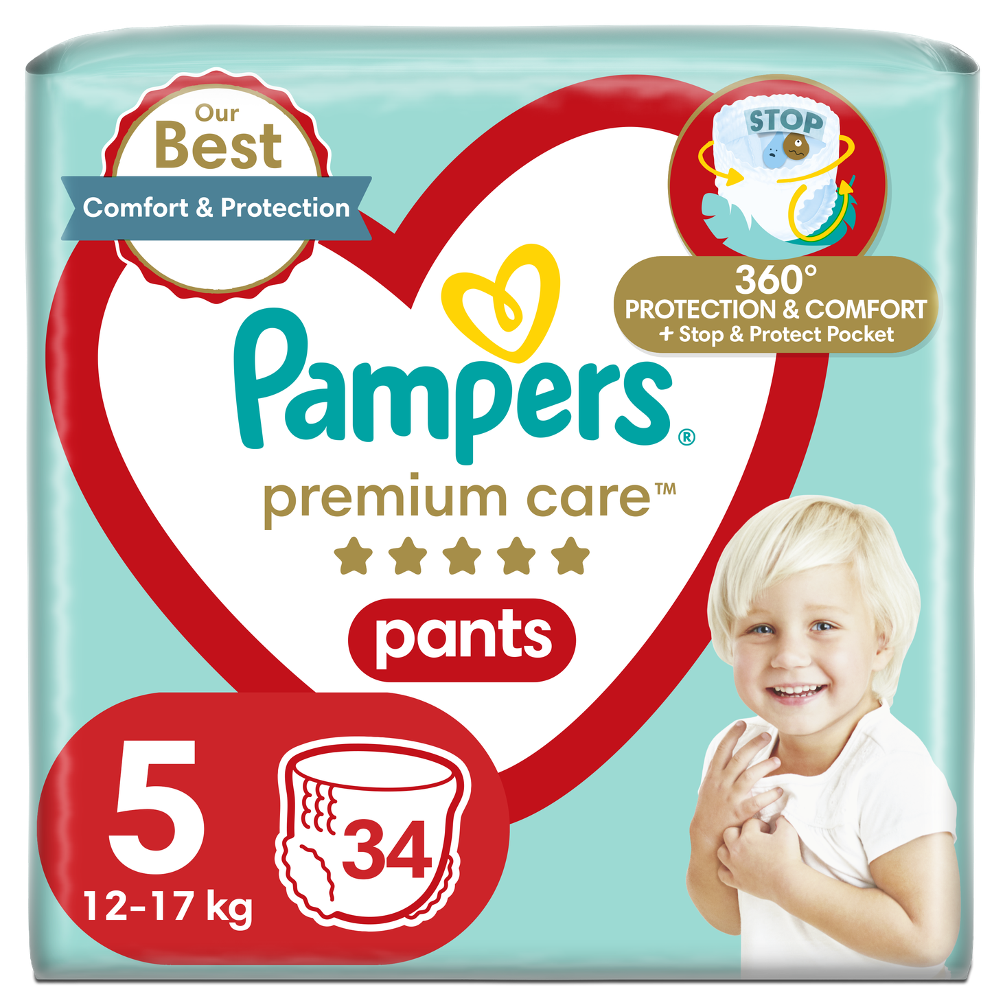 Pampers premium best sale care 5 pants