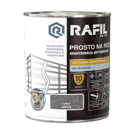 Rafil Prosto na Rdzę szary młotek 0,75