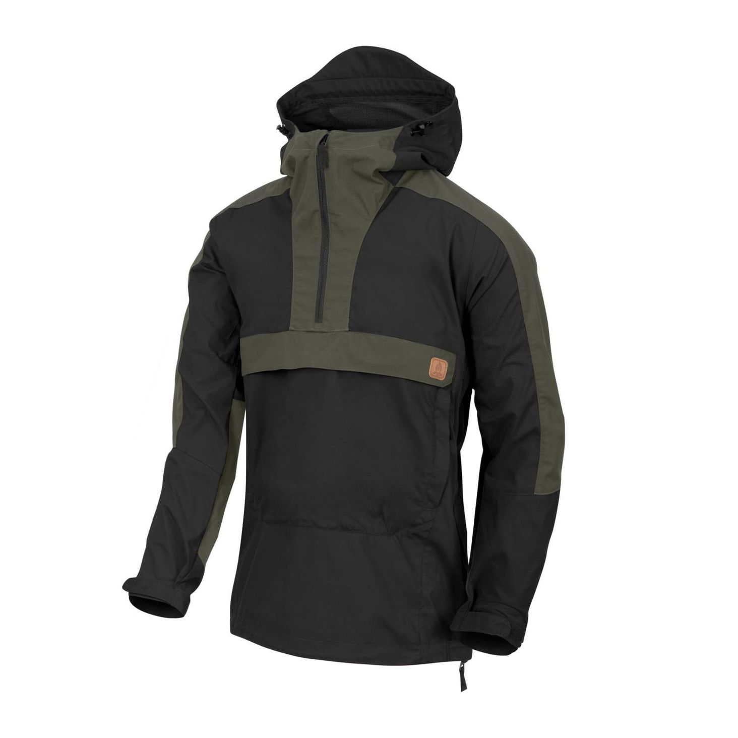 Helikon-Tex Anorak Woodsman CZARNY/TAIGA GREEN
