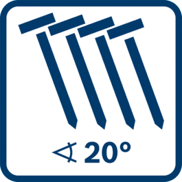 Kąt położenia magazynka 20° 