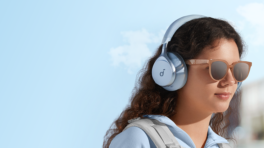 ANKER soundcore Space One ブルー soundcore Space One niebieskie - Słuchawki bezprzewodowe