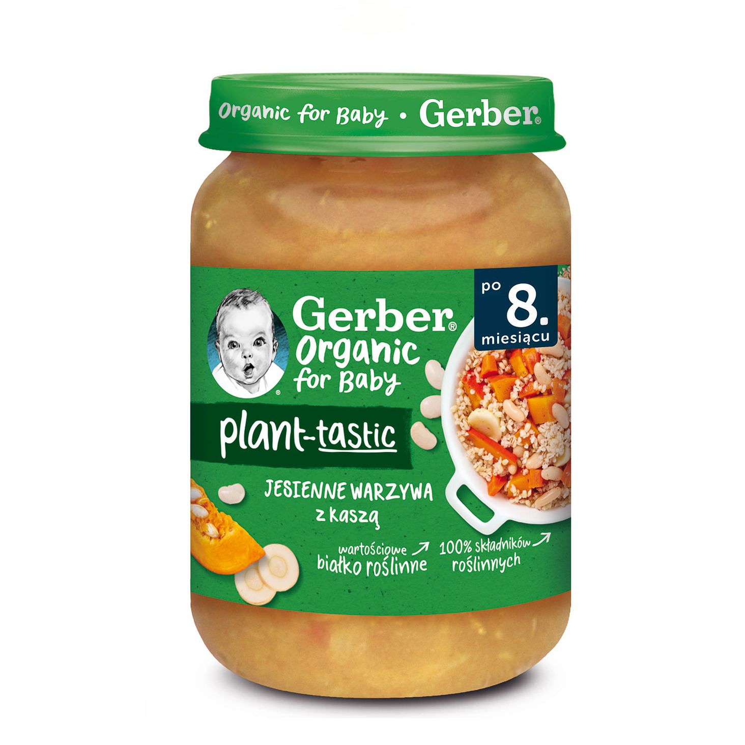 Gerber Organic Plant-Tastic Jesienne Warzywa Z Kaszą - 1