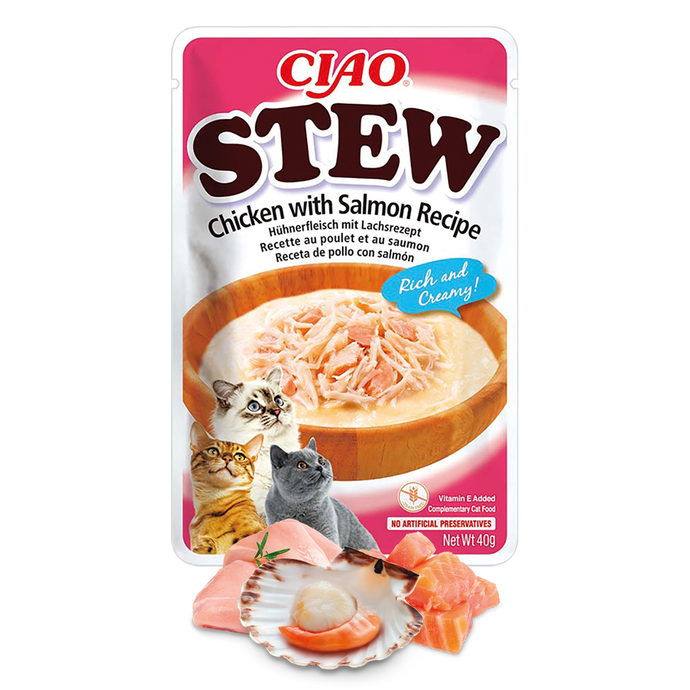 Inaba Ciao Stew Chicken With Salmon Recipe 40g