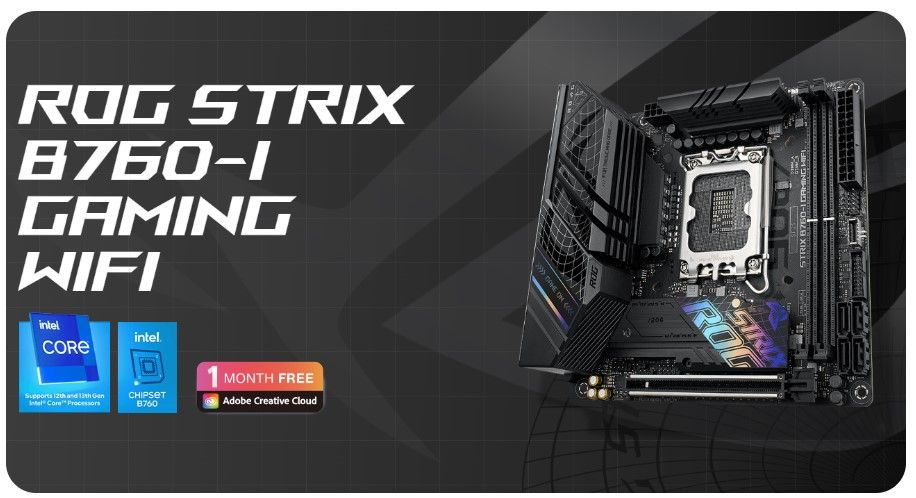 ASUS ROG Strix B760-A Gaming WiFi D4 – Carte mère Intel B760 LGA