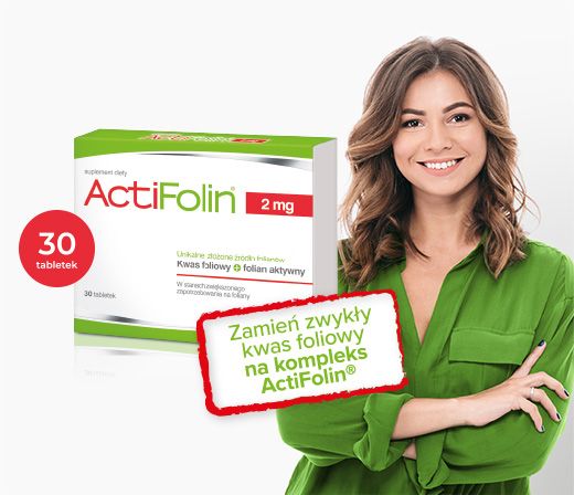zamień zwykły kwas foliowy na kompleks ActiFolin